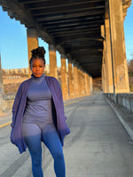 Load image into Gallery viewer, CARLI Waffle Cardigan-LT Navy (S-3XL)
