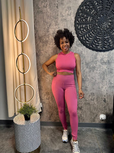 VENICE Top & Legging Set in Magenta (S-L)