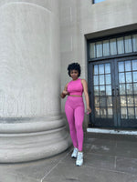 Load image into Gallery viewer, VENICE Top &amp; Legging Set in Magenta (S-L)
