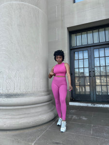 VENICE Top & Legging Set in Magenta (S-L)
