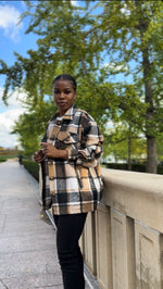 Load image into Gallery viewer, Fuzzy Flannel Shacket
