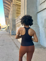 Load image into Gallery viewer, DEMI Racerback Tank-BLACK (S-L)
