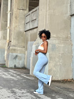 Load image into Gallery viewer, RENA Flare Leggings (Light Blue)
