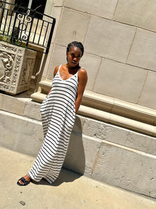 CACIA Stripe Maxi Dress