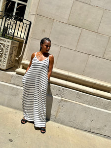 CACIA Stripe Maxi Dress