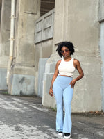 Load image into Gallery viewer, RENA Flare Leggings (Light Blue)

