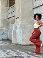Load image into Gallery viewer, RENA Flare Leggings (Rust)
