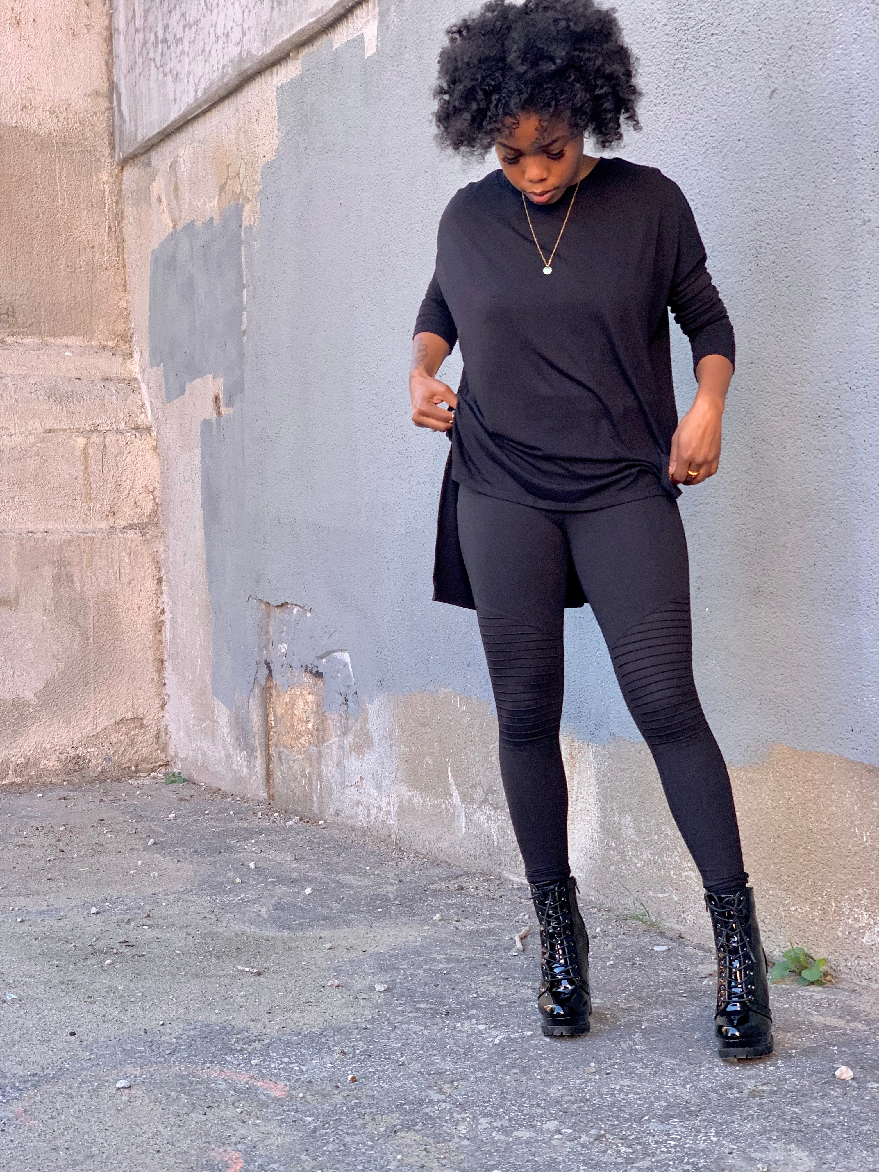 MOTO Legging Set- BLACK
