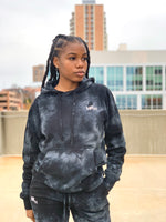 Load image into Gallery viewer, HR Fit Black Tie Dye Hoodie
