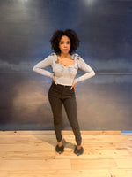 Load image into Gallery viewer, DINA Crop Top-GRAY
