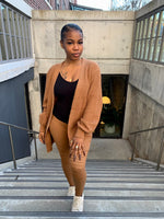 Load image into Gallery viewer, CARLI Waffle Cardigan-Camel
