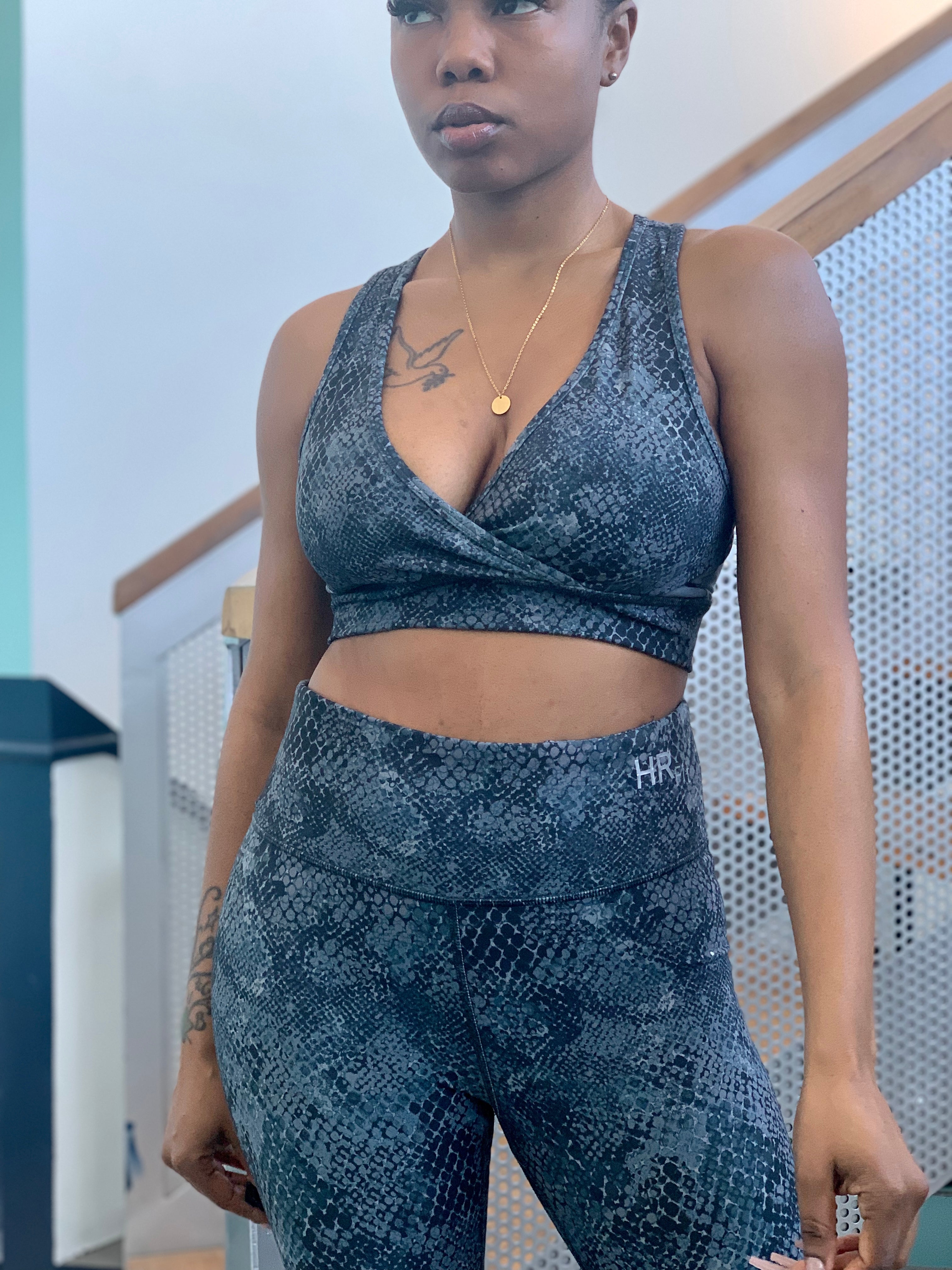 BLUE SNAKESKIN Bra