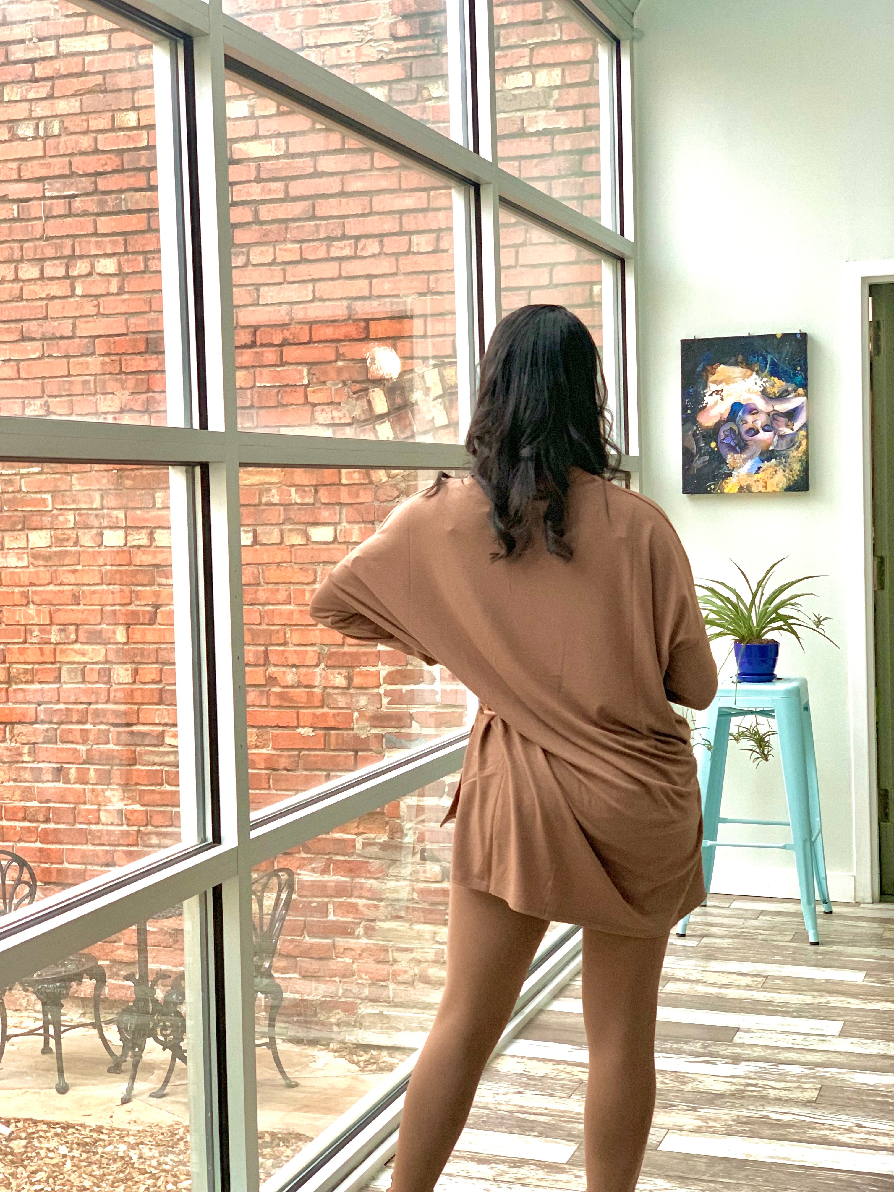 MOTO Legging Set-MOCHA (S-3XL)