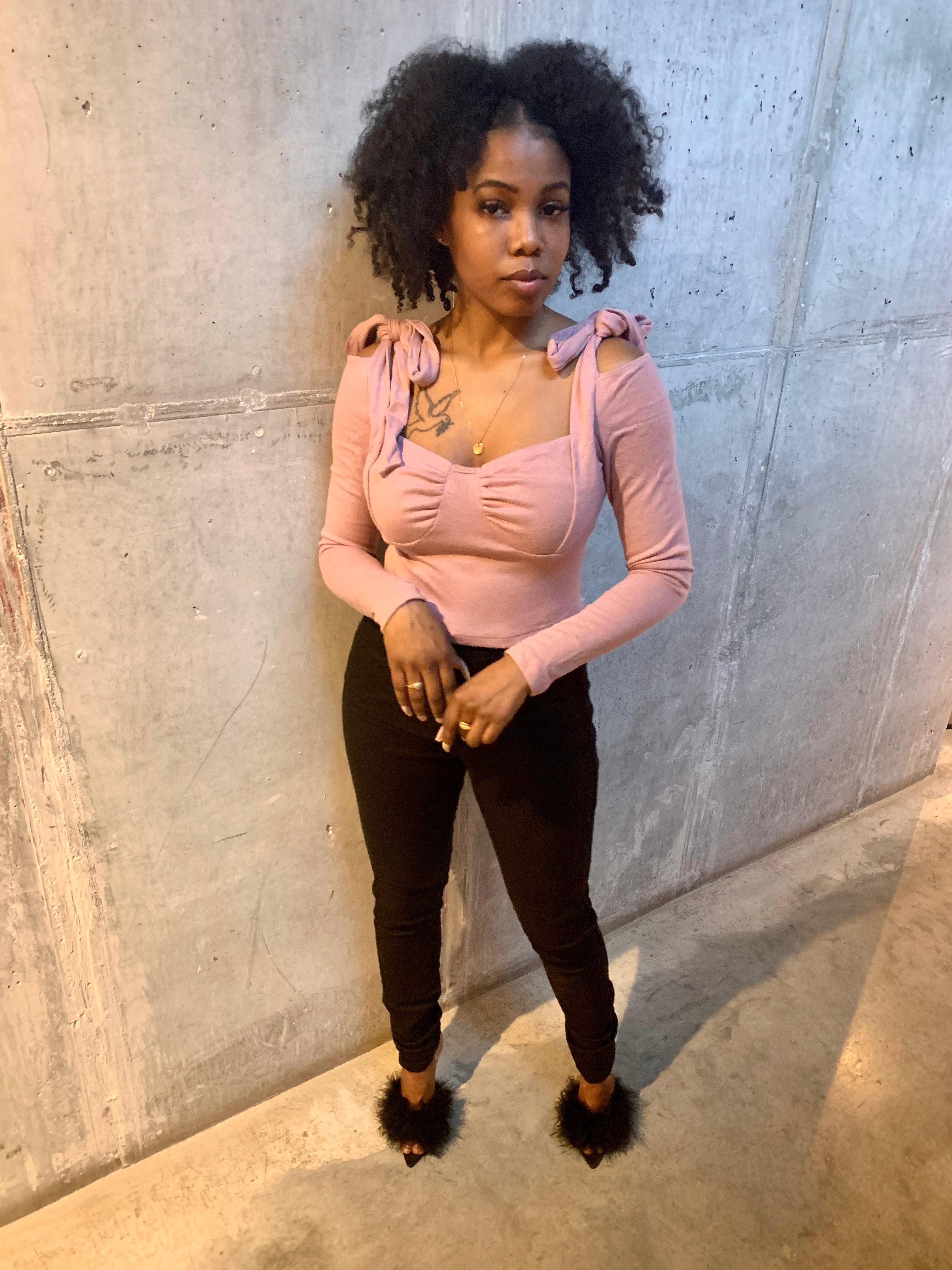 DINA Crop Top-PINK