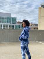 Load image into Gallery viewer, HR Fit Blue Tie Dye Hoodie
