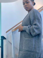 Load image into Gallery viewer, CARLI Waffle Cardigan-Heather Gray
