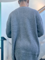 Load image into Gallery viewer, CARLI Waffle Cardigan-Heather Gray
