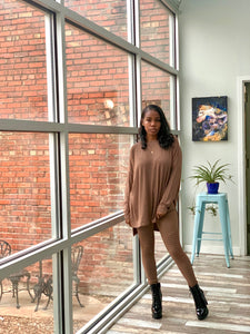 MOTO Legging Set-MOCHA (S-3XL)