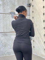 Load image into Gallery viewer, LEAH Turtleneck Set-BLACK

