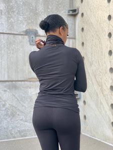 LEAH Turtleneck Set-BLACK