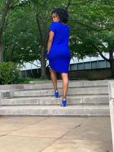 WEEKENDER TShirt Dress (Cobalt Blue)