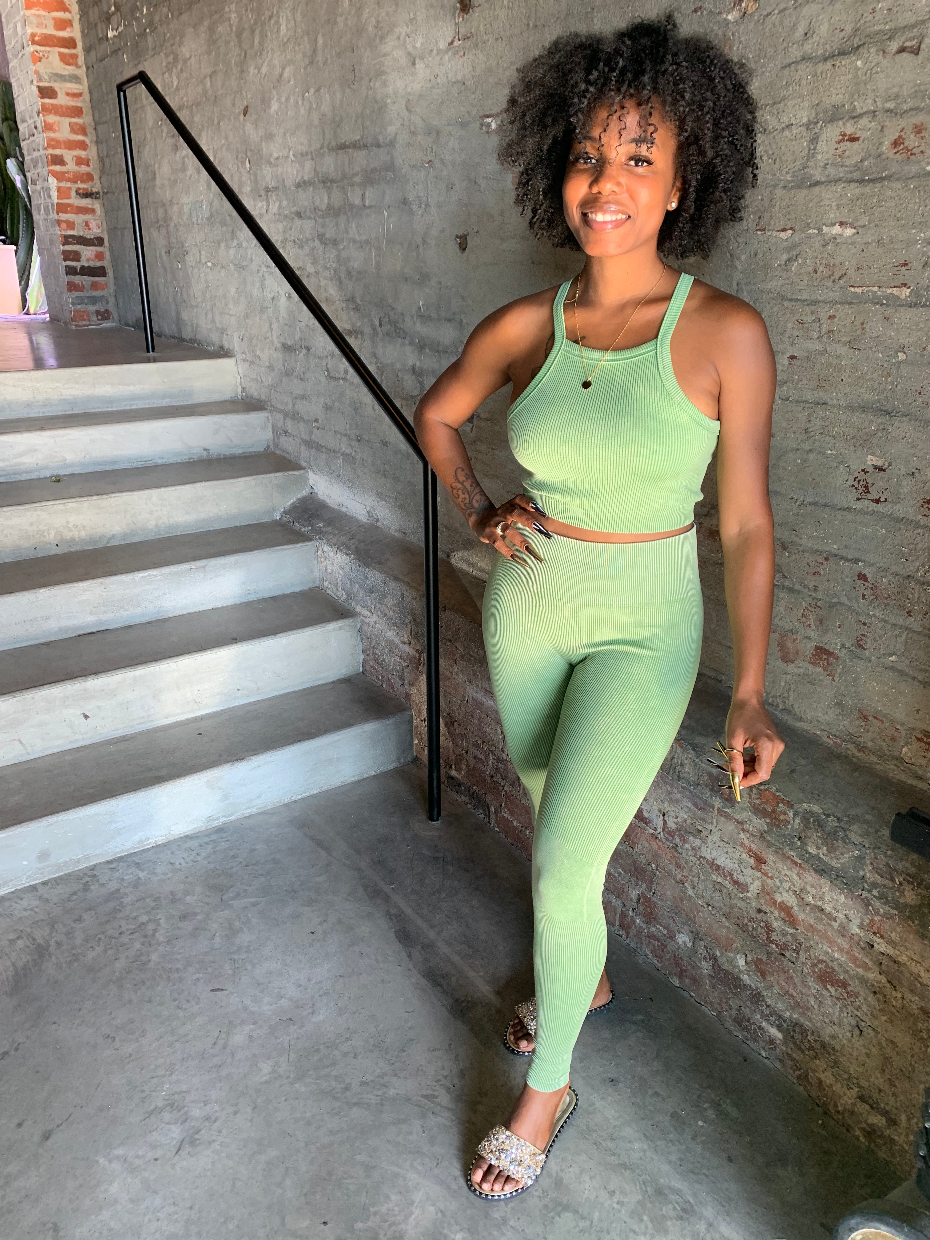 REAGAN Ribbed Top & Leggings