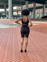 Load image into Gallery viewer, JADE Ribbed Short Set (BLACK)
