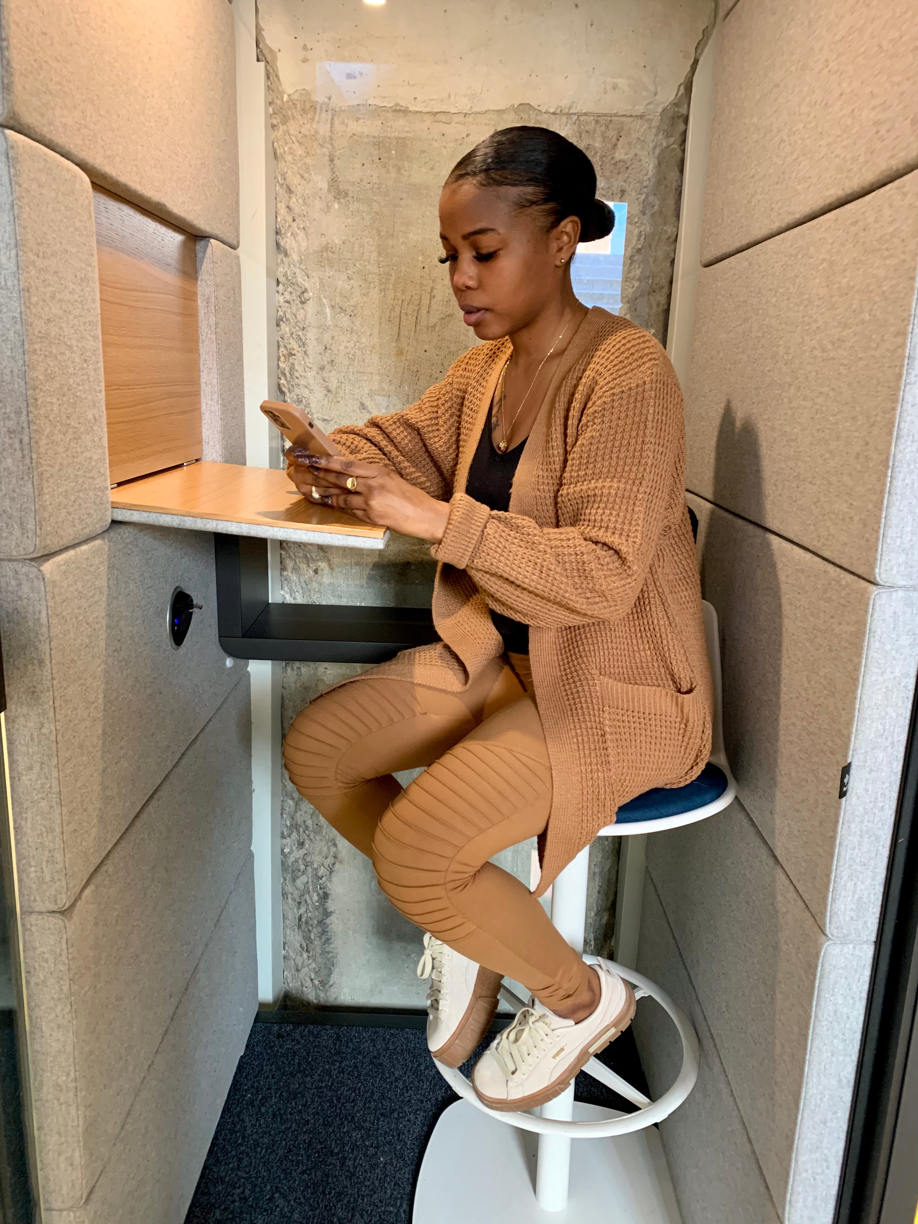 MOTO Leggings -Camel