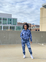 Load image into Gallery viewer, HR Fit Blue Tie Dye Hoodie
